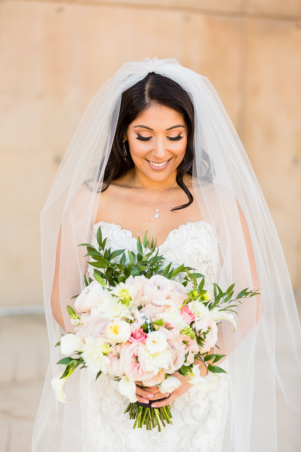 bycphotography cathedral of our lady of the angels downtown los angeles wedding portrait